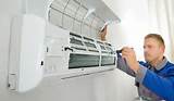 Photos of Split Air Conditioner Maintenance