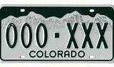 Photos of New License Plates Colorado