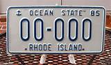 Rhode Island License Plates For Sale