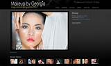 Photos of Makeup Artist Website