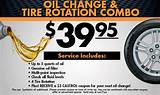 Oil Change Tire Rotation Special Pictures