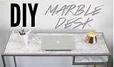 Marble Desk Supplies Images