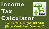 Income Tax Return Calculator 2017 Images