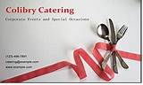 Photos of Examples Of Catering Business Cards