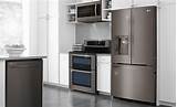 Black Appliances With Stainless Steel Refrigerator Photos