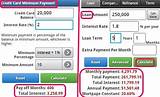 Credit Card Payment Calculator App Pictures