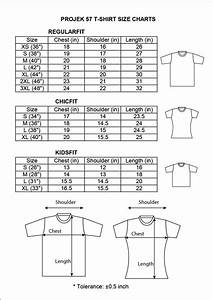 T Shirt Size Chart Projek57