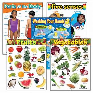 Healthy Living Learning Charts Combo Pack T 38980 Trend Enterprises