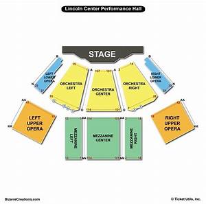 Lincoln Center Performance Hall Seating Chart Seating Charts Tickets