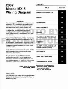 1997 Mazda Mx 5 Miata Wiring Diagram Manual Original