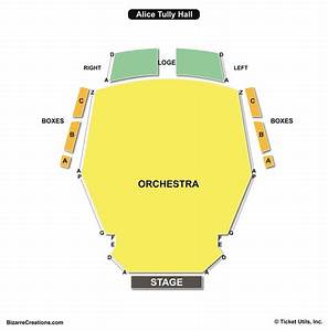 Alice Tully Hall Seating Chart Seating Charts Tickets