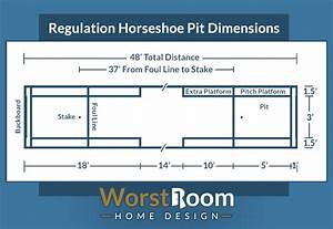 Regulation Horseshoe Pit Dimensions Official Sizes Worst Room