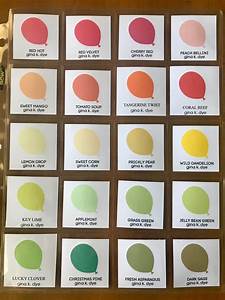  K Ink Swatches Page Color Chart Homemade Cards Ink Pads My 