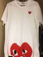 Cdg Play T Shirts For Men For Sale Ebay