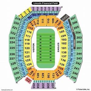 Lincoln Financial Field Seating Chart Elcho Table