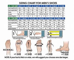 Men 39 S Shoe Size Chart
