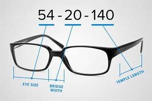 Eyeglasses Frame Size Chart And Numbers Explained All About Vision