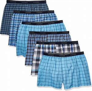 Hanes Men 39 S Boxer Shorts Pack Of 6 Amazon Co Uk Clothing