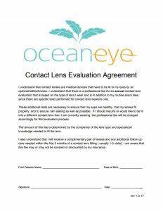 Contact Lens Agreement 1 Pdf Eye Doctor Summerville Summerville