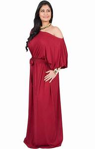 Adelyn Plus Size Maxi Dress 3 4 Sleeve One Shoulder Formal Gcgme