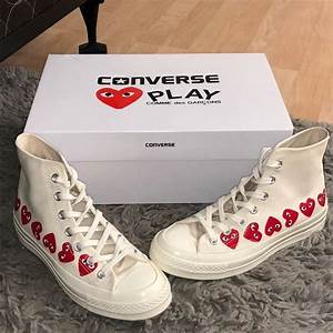 Comme Des Garcons Shoes Cdg Converse Color Red White Size 7