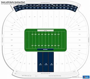 Michigan Stadium Seats With Backs Rateyourseats Com