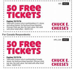7 Best Images About Chuck E Cheese On Pinterest Printable Coupons