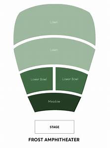 Frost Amphitheater Seating Chart With Seat Numbers