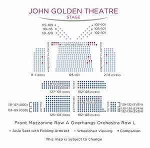 John Golden Theatre Broadway Seating Charts