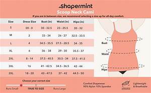 Shapermint Scoop Neck Compression Cami Tummy And Waist Control Body