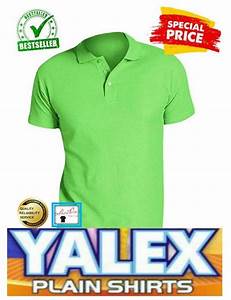 Shirt On Yalex Plain Polo Apple Green Shirt With Collar Yalex Red Label