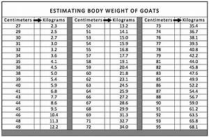 Estimating The Weight Of Your Goat Common Pastures