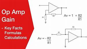 Op Amp Gain Calculator Inverting And Non Inverting Amplifier Riset