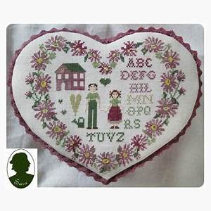 Mon Coeur From Guermani Cross Stitch Charts Cross Stitch