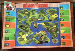 Dragon Warrior Monster Identification Chart Map Poster Nes Nintendo