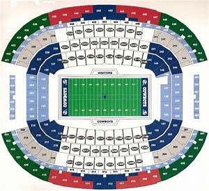 At T Stadium Arlington Tx Seating Chart View