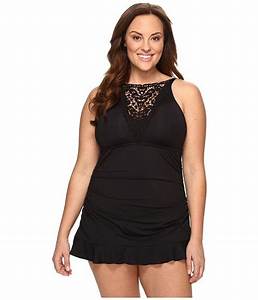 Becca By Virtue Plus Size Black Beauties One Piece Black