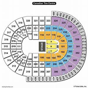 Canadian Tire Centre Seating Chart Seat Numbers Elcho Table