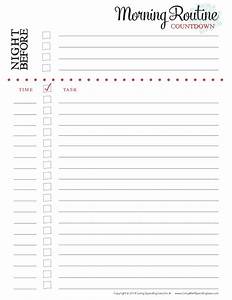 Printable Daily Routine Checklist Printable Word Searches
