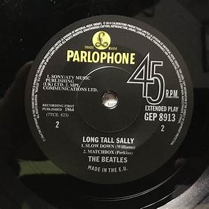 The Beatles Long Sally Ep Vinyl Distractions