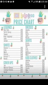 Pin By Sally Middendorf Curtis On Lularoe Lularoe Price Chart