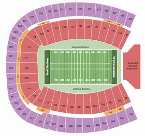 Scott Stadium Seating Chart Maps Charlottesville