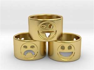 Emoji Mood Ring Emoji Anillo Emoji Joyería Emoticon Emoji Etsy