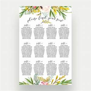 How To Make A Printable Wedding Seating Chart Emmaline Bride Wedding Blog