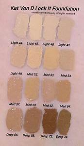 Kat Von D Lock It Foundation Review Swatches Of Shades