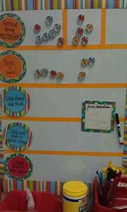 Behavior Chart On Magnetic Board Make Numbered Flat Glass Marbles And