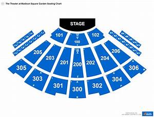 The Theater At Square Garden Seating Chart Rateyourseats Com