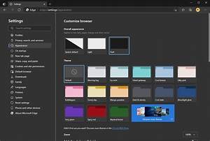 Personalize Microsoft Edge With Built In Theme Colors Microsoft