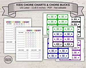 Toys Chore Checklist Reward Money Classroom Bucks Bucks Kids Chore