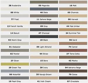 Mapei Grout Refresh Colors Chart